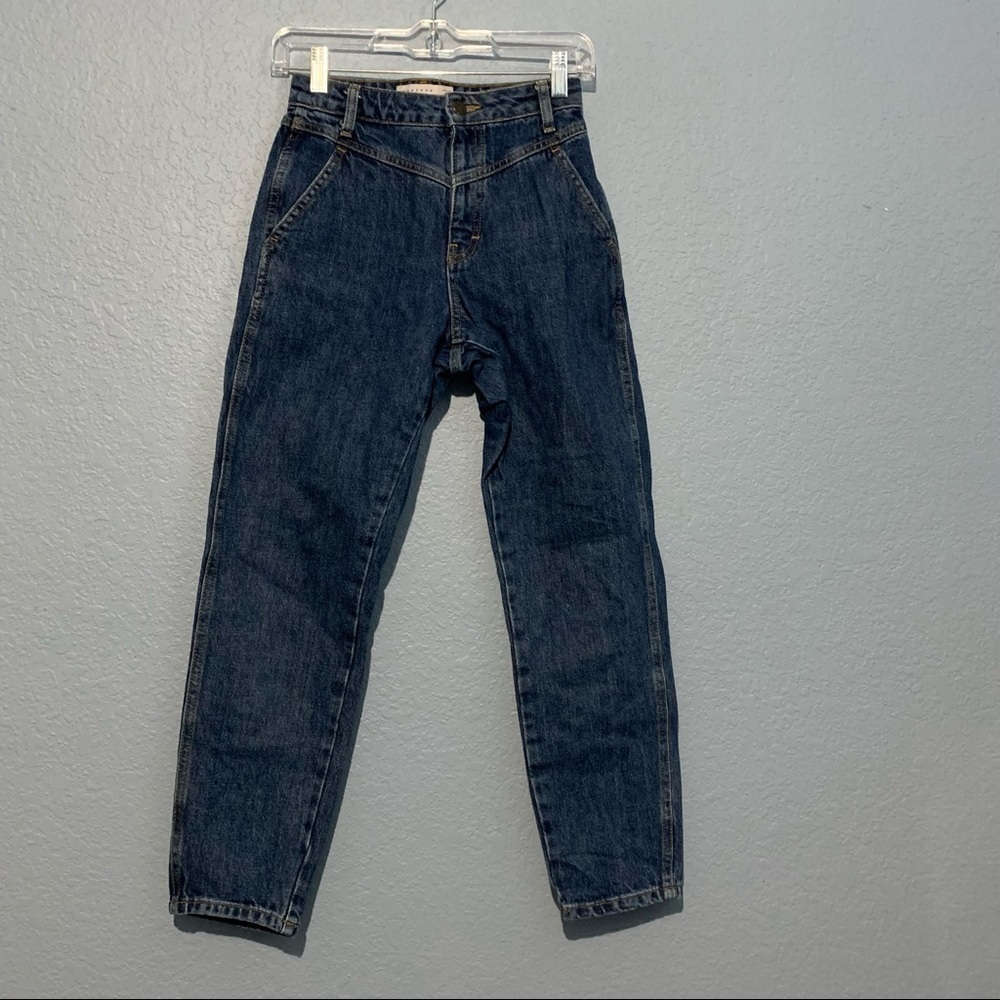 Topshop Mom Mid Wash Blue Jeans